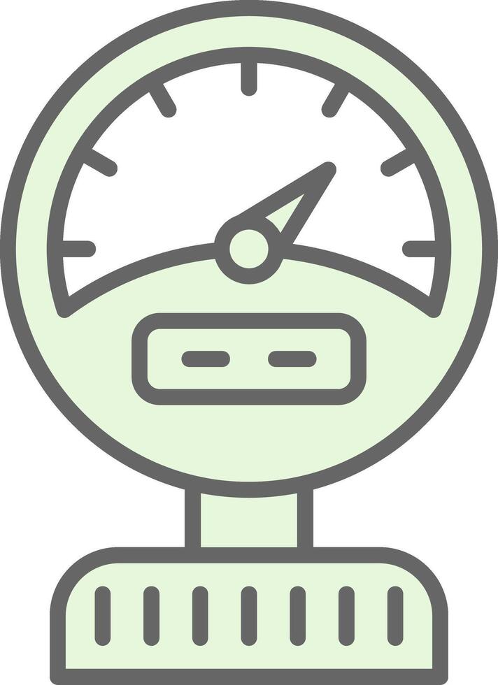 Pressure Gauge Fillay Icon Design vector
