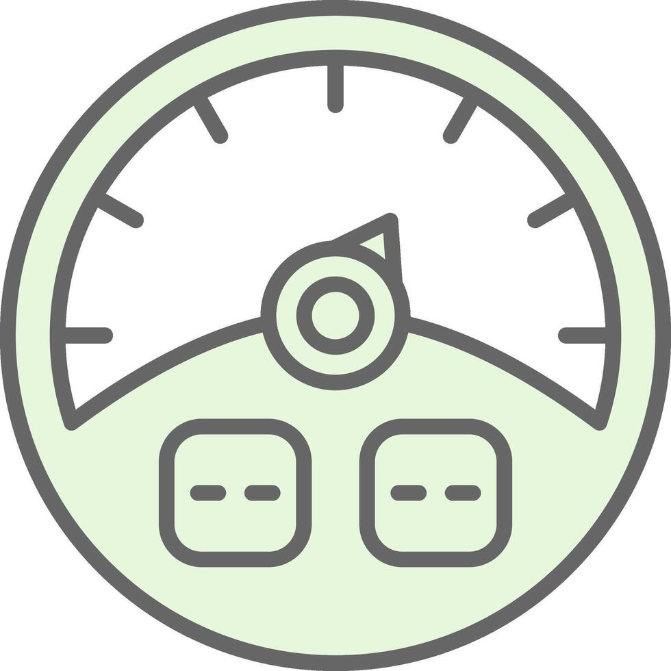 Gauge Fillay Icon Design vector