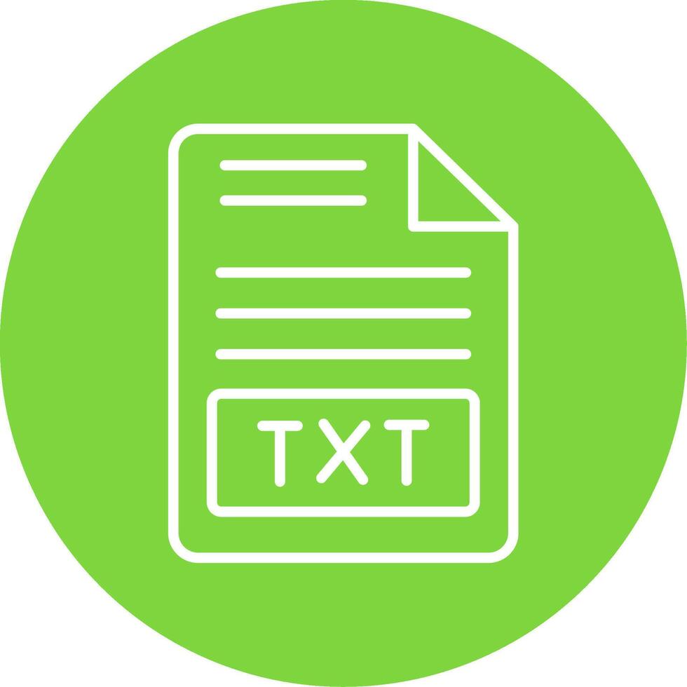 Text File Multi Color Circle Icon vector