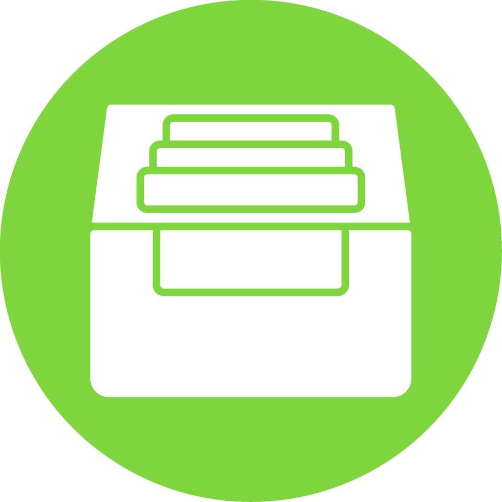 Archive Multi Color Circle Icon vector