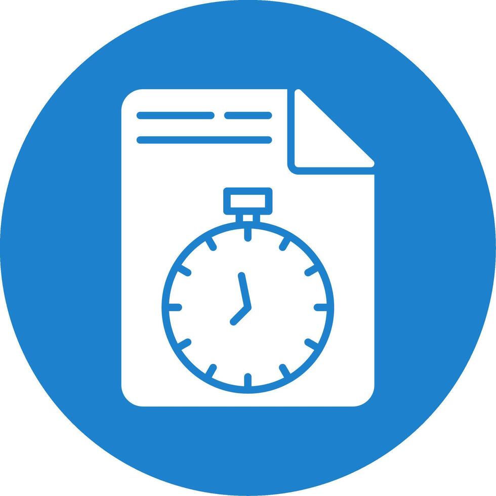 Document Multi Color Circle Icon vector