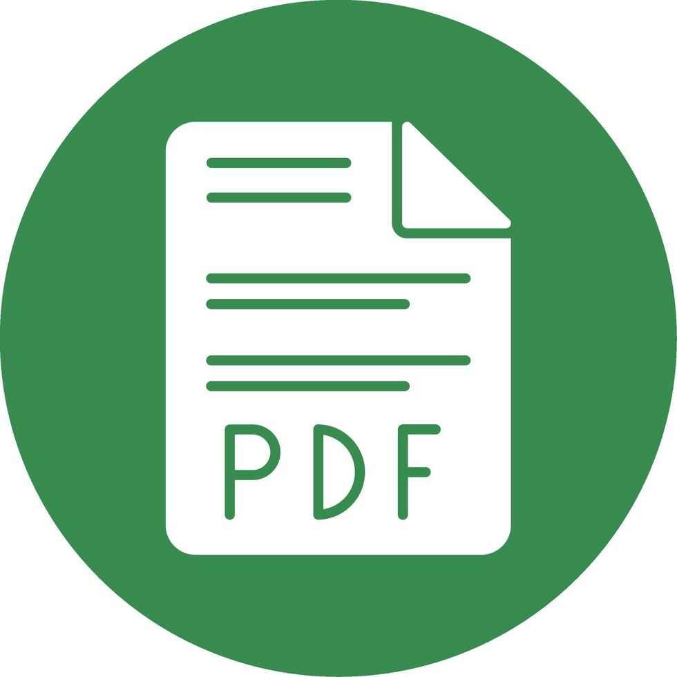 pdf multi color circulo icono vector