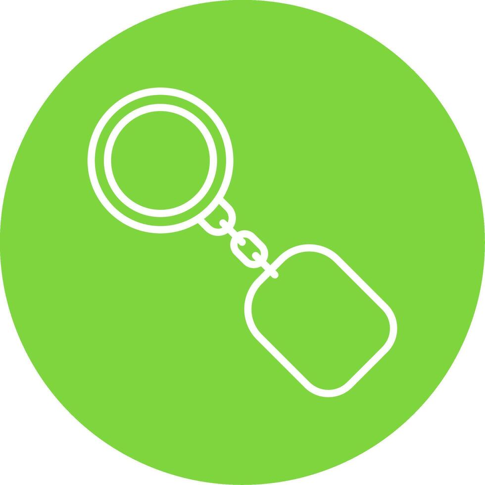 Key Ring Multi Color Circle Icon vector