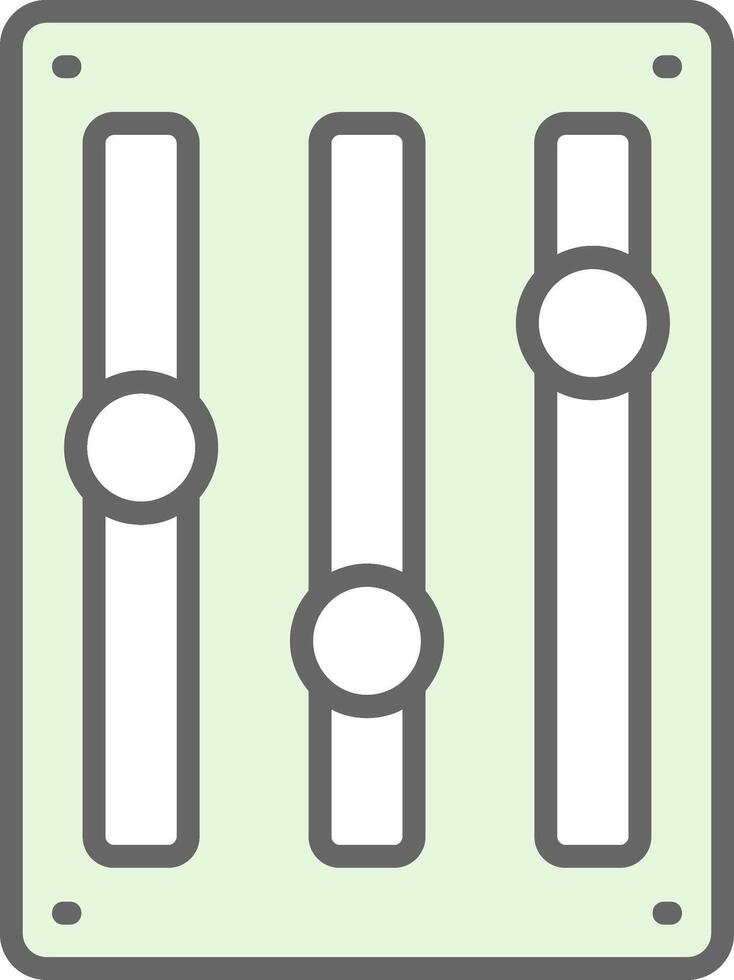 Music Adjust Fillay Icon Design vector
