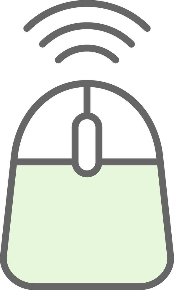 Mouse Fillay Icon Design vector