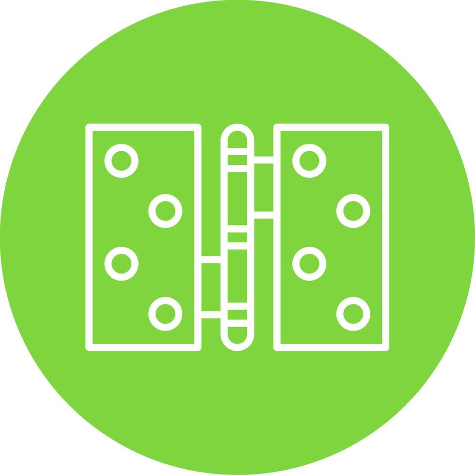 Hinge Multi Color Circle Icon vector