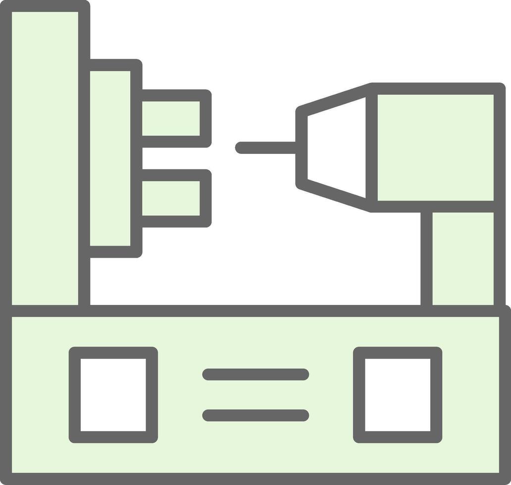 Lathe Fillay Icon Design vector