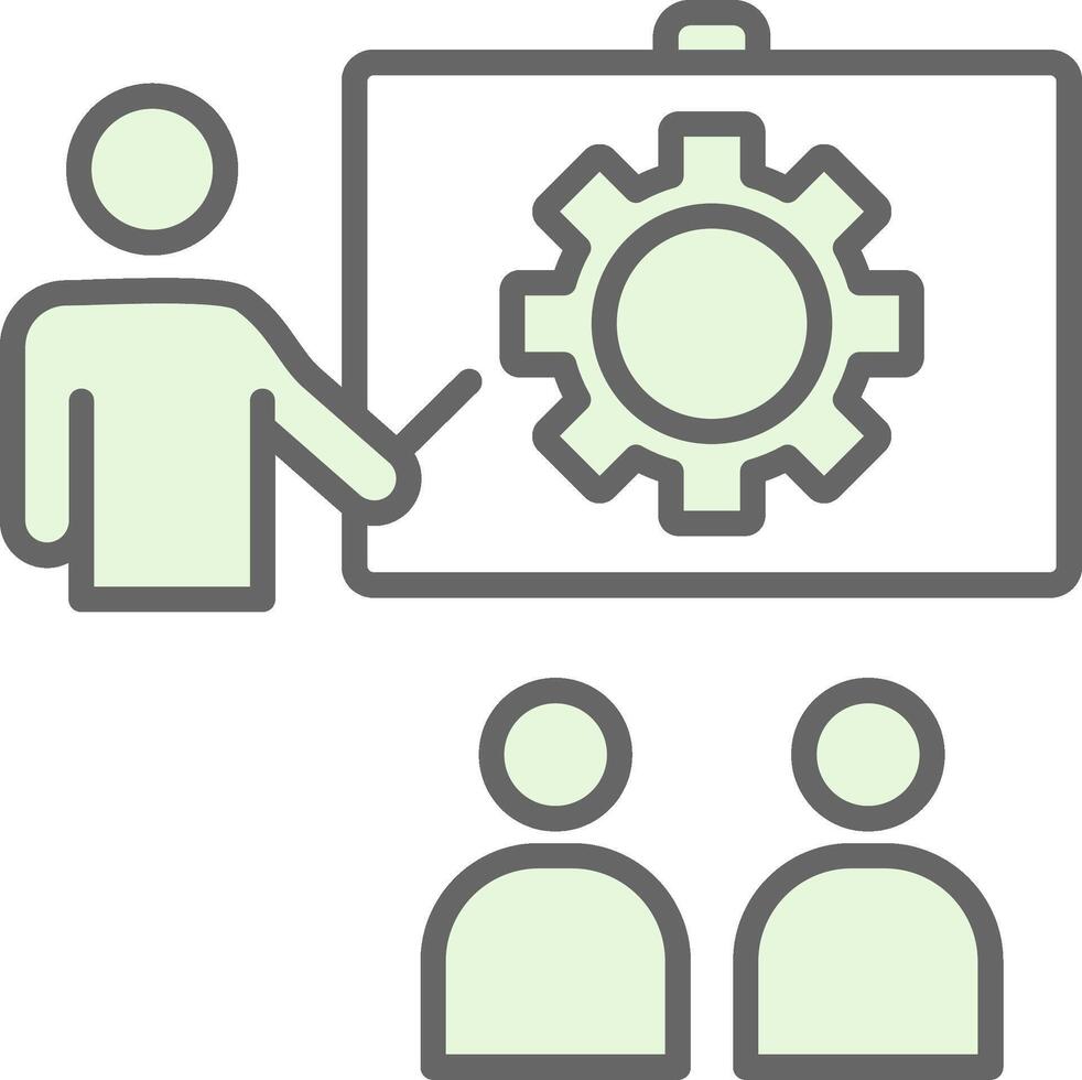 Training Fillay Icon Design vector