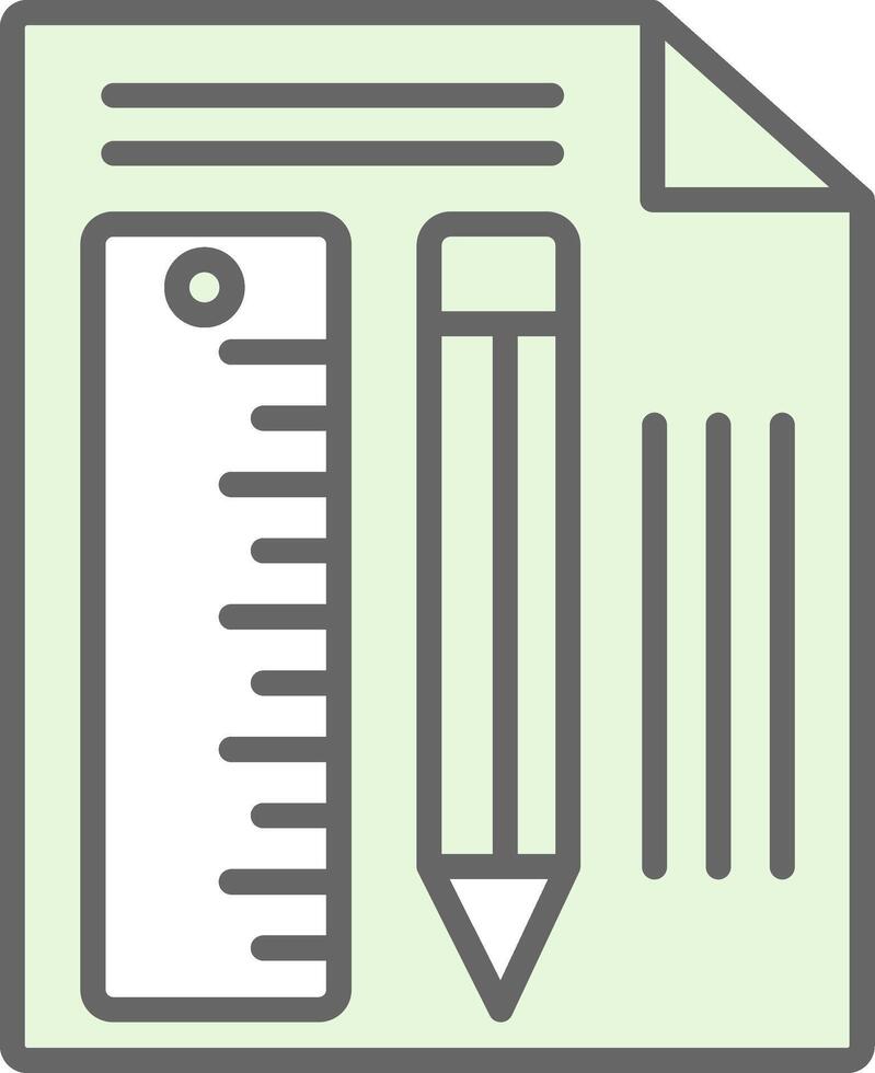 Measuring Tool Fillay Icon Design vector