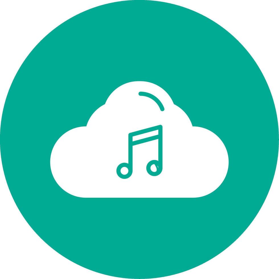 Cloud Multi Color Circle Icon vector