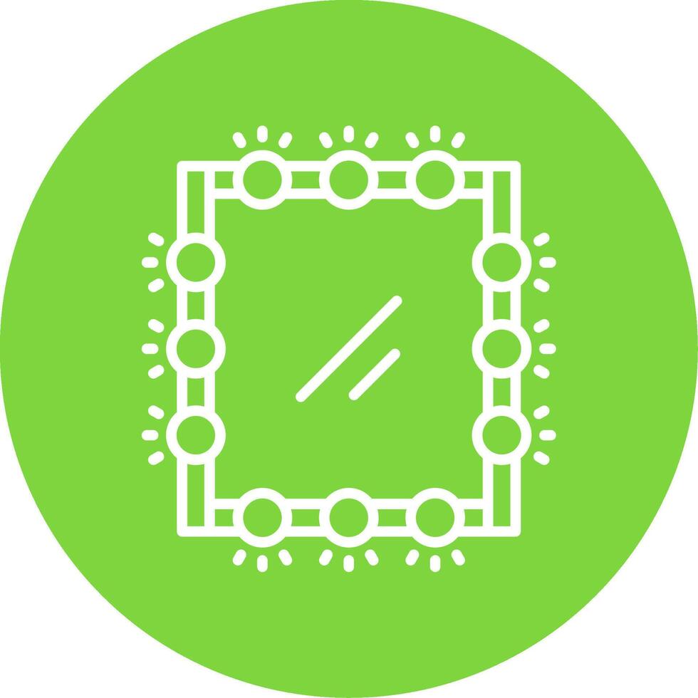 Mirror Multi Color Circle Icon vector