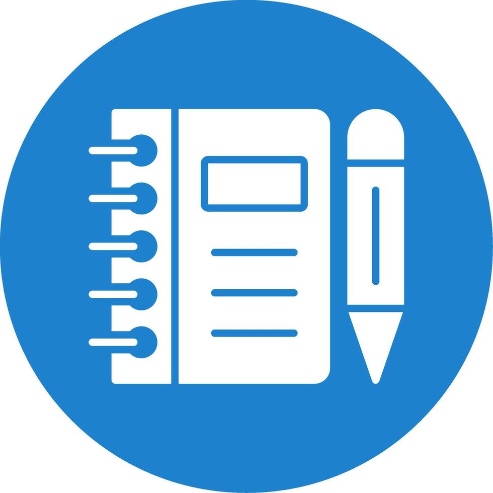 Notebook Multi Color Circle Icon vector
