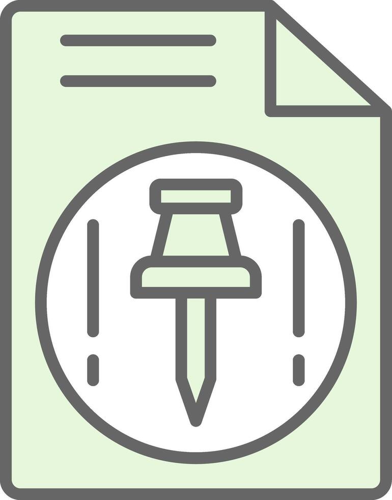 Push Fillay Icon Design vector