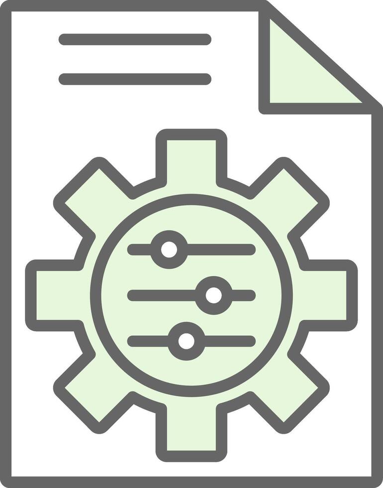 Control Fillay Icon Design vector