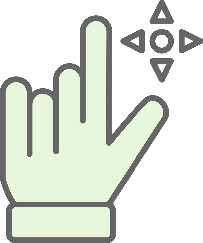 Drag Fillay Icon Design vector