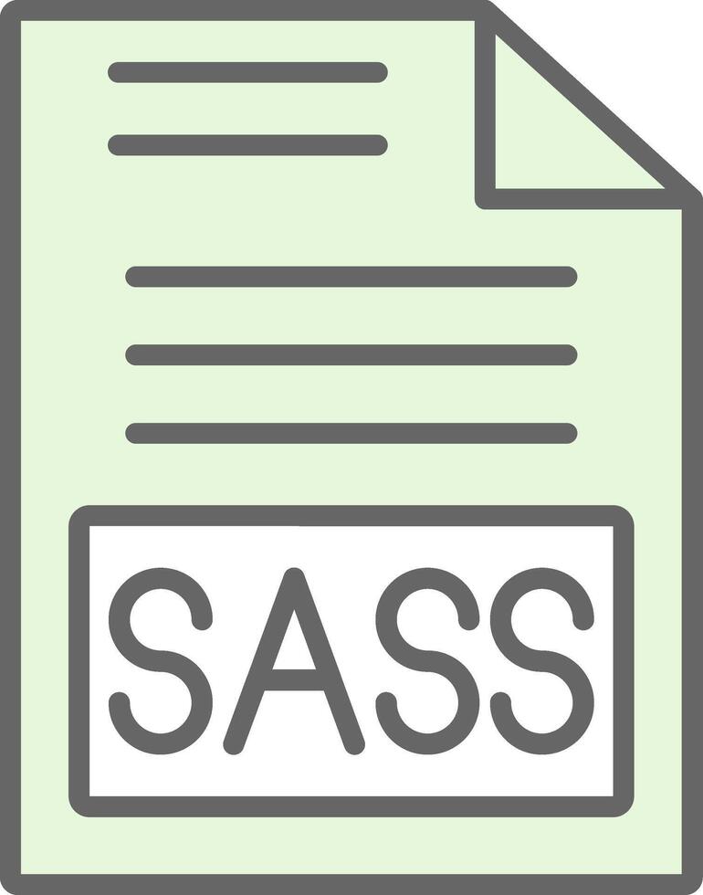 Sass Fillay Icon Design vector