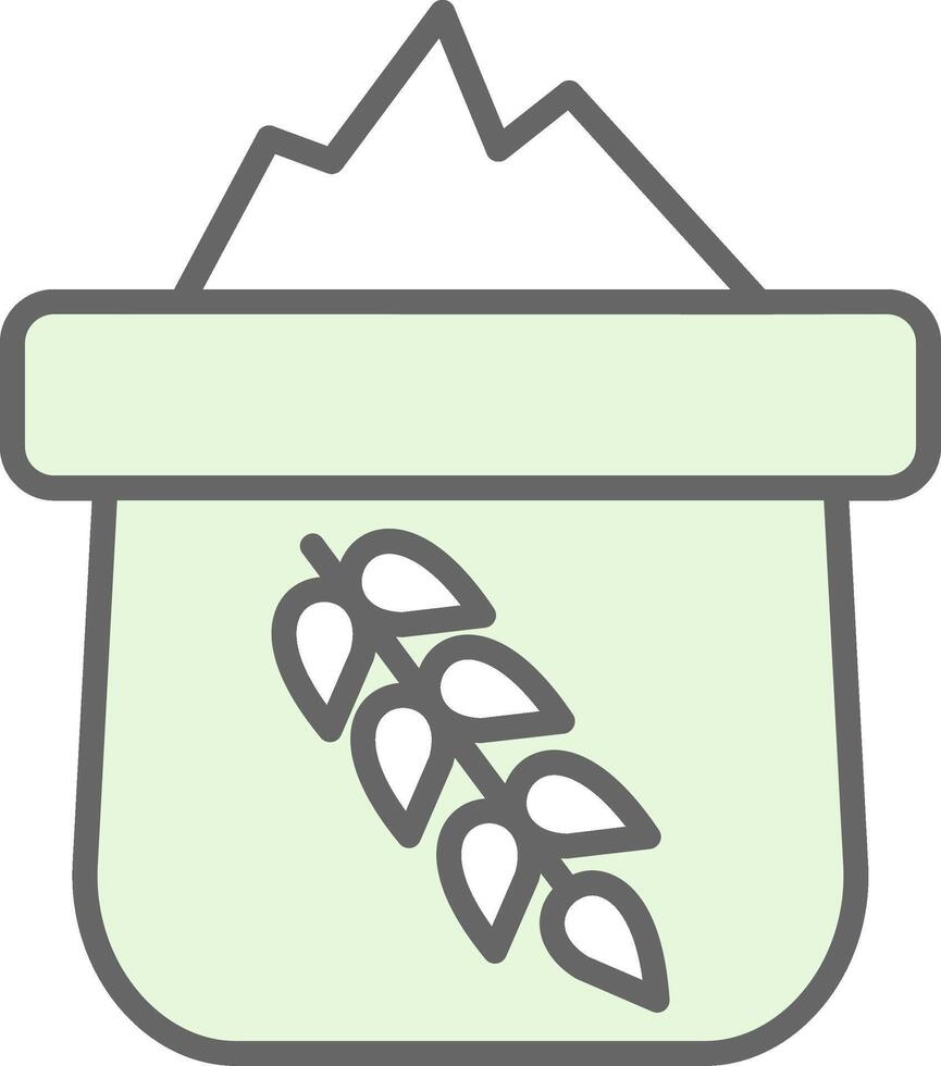 Flour Fillay Icon Design vector