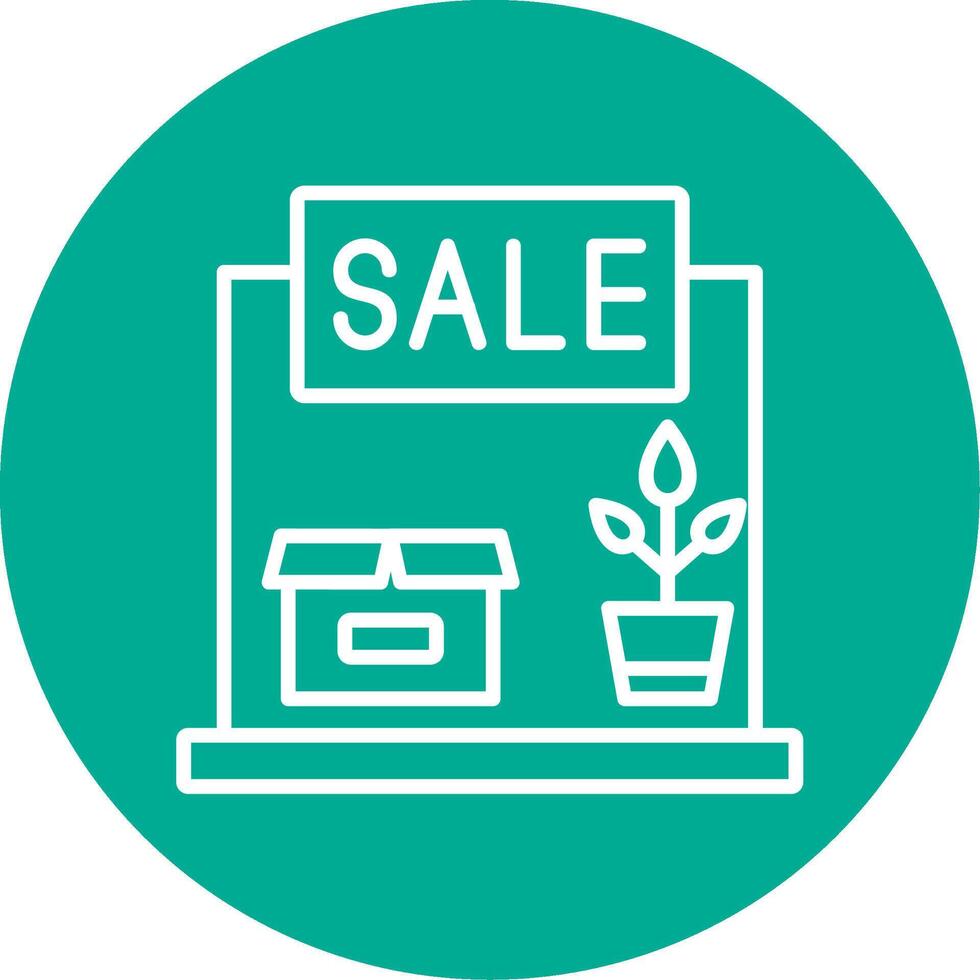 Garage Sale Multi Color Circle Icon vector