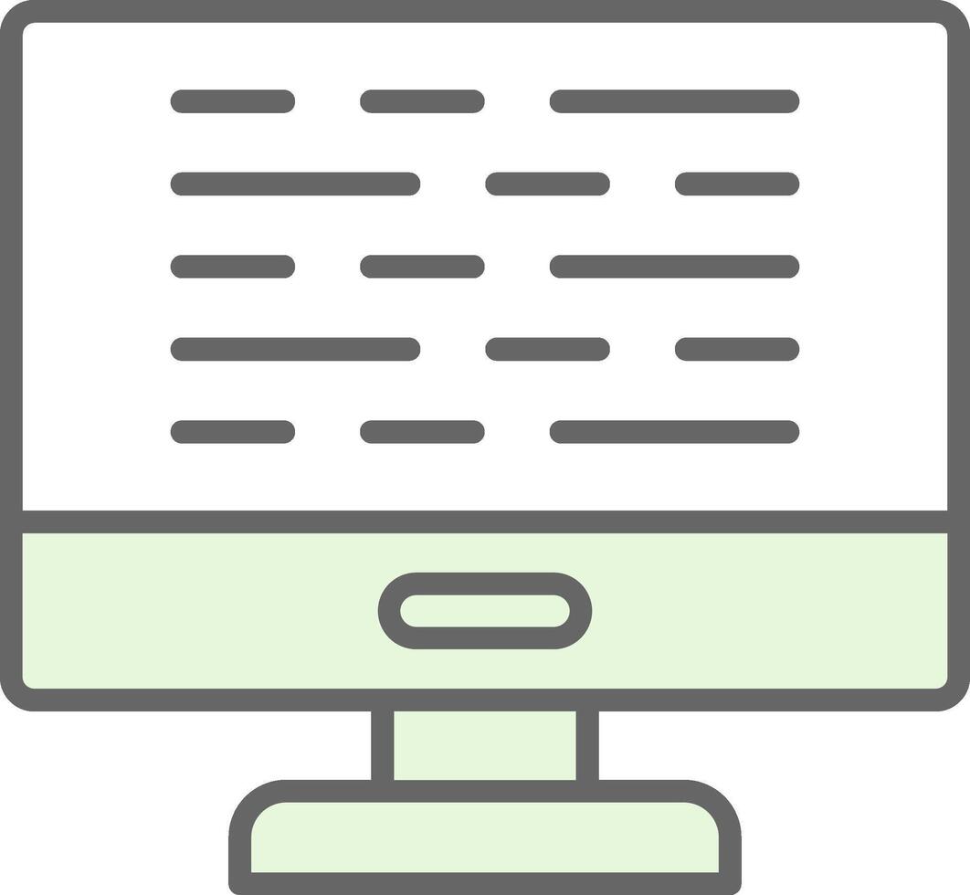 Computer Fillay Icon Design vector