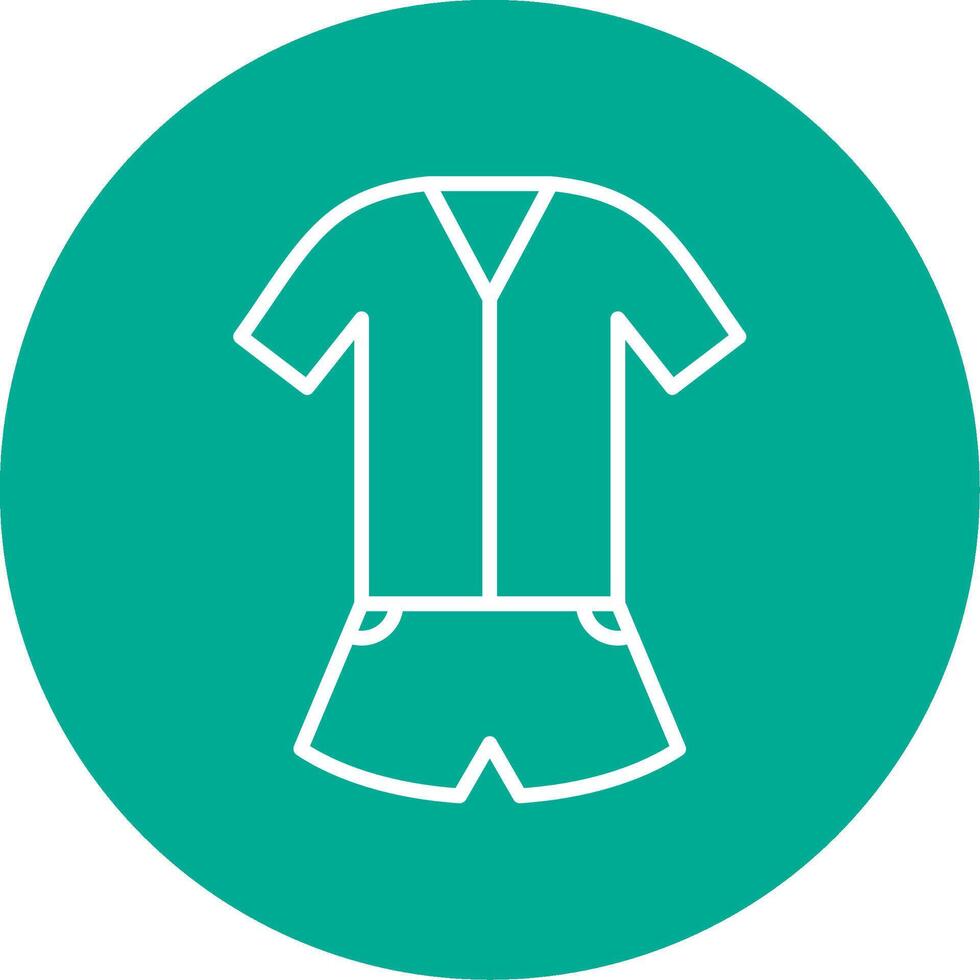 Jumpsuit Multi Color Circle Icon vector