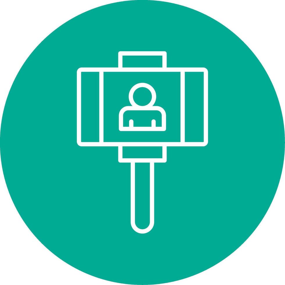 Vlogger Multi Color Circle Icon vector