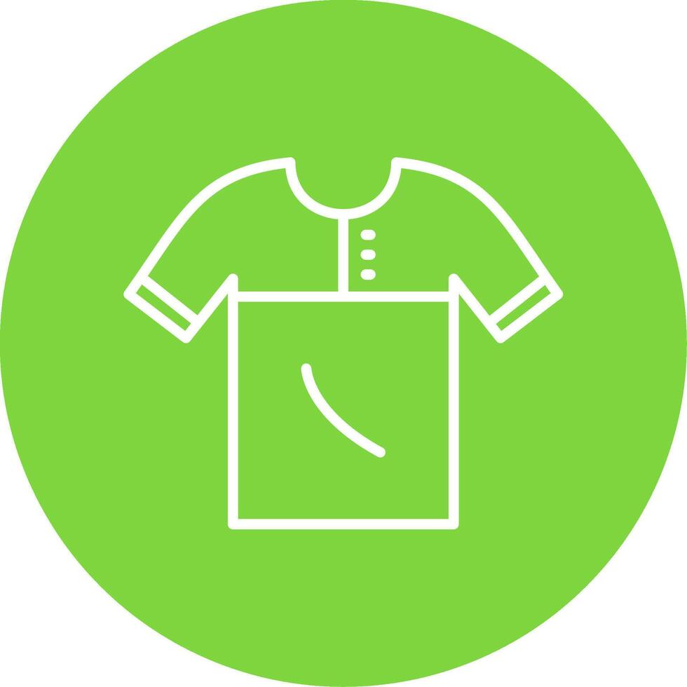 Shirt Multi Color Circle Icon vector