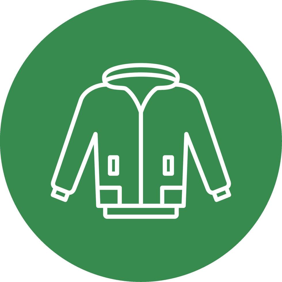 Jacket Multi Color Circle Icon vector