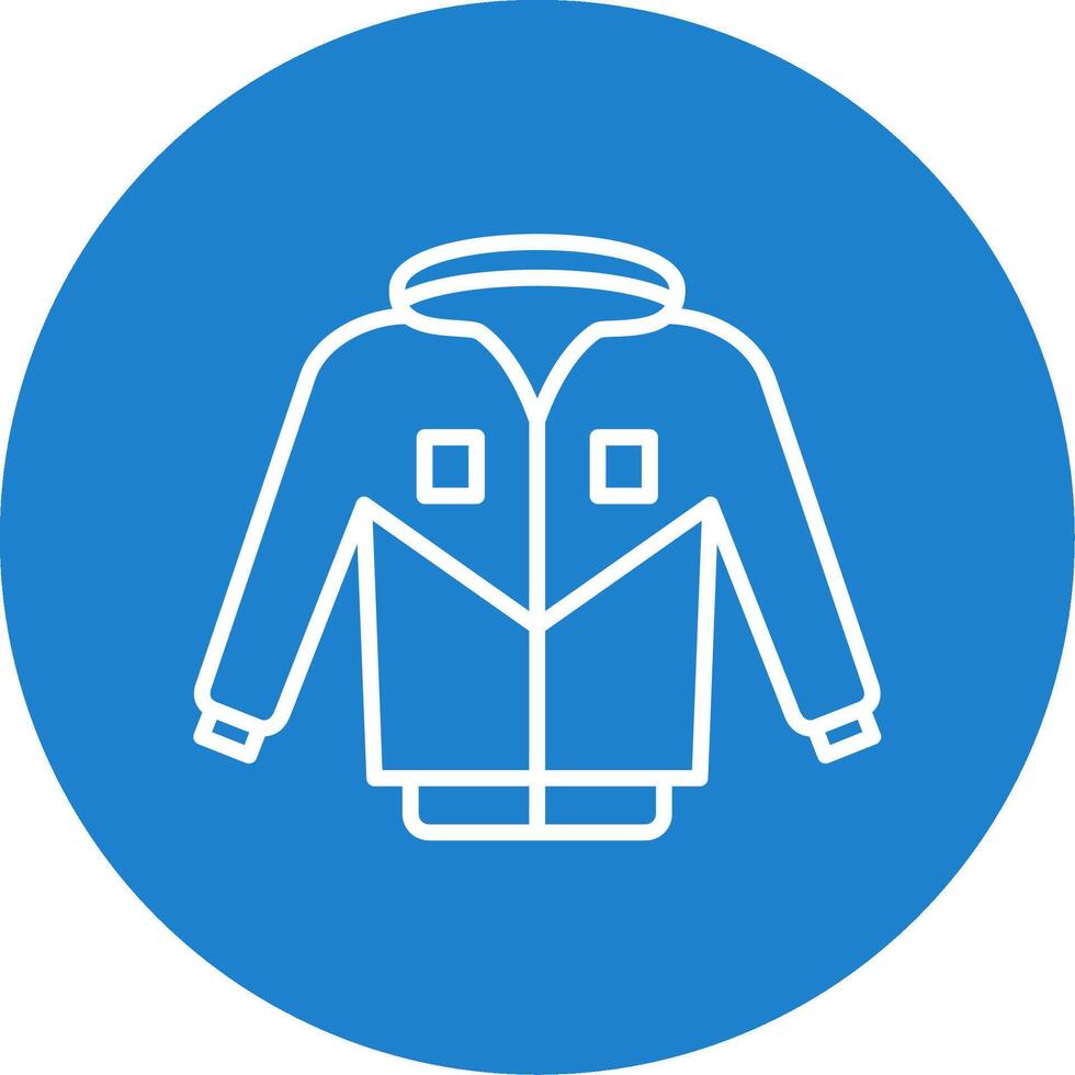 Jacket Multi Color Circle Icon vector