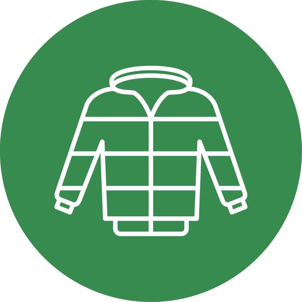 Jacket Multi Color Circle Icon vector