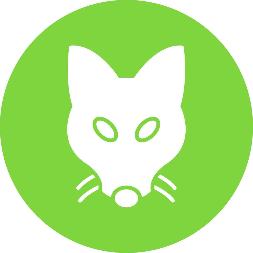 Fox Multi Color Circle Icon vector