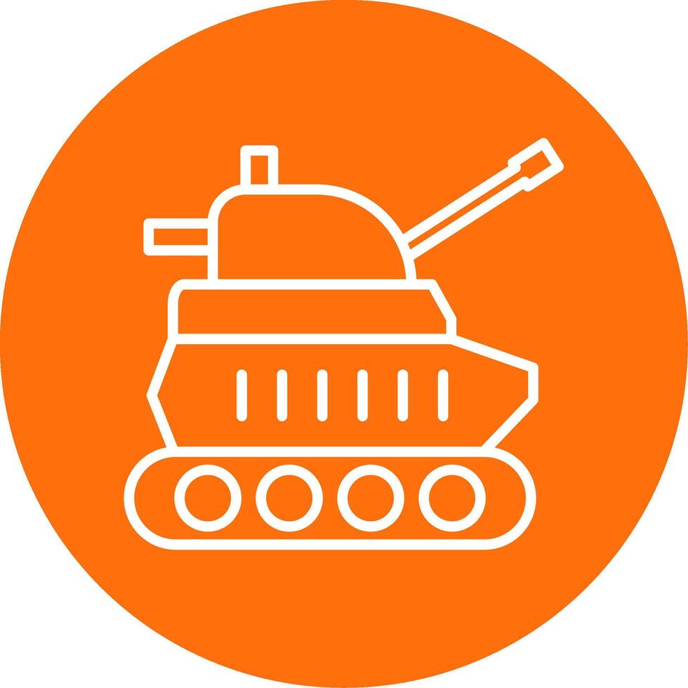 tanque multi color circulo icono vector