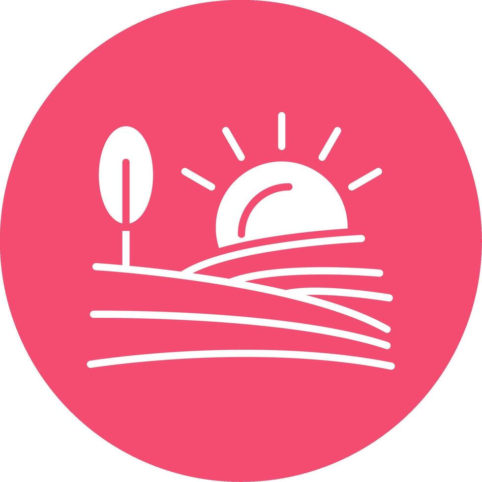 Farm Multi Color Circle Icon vector