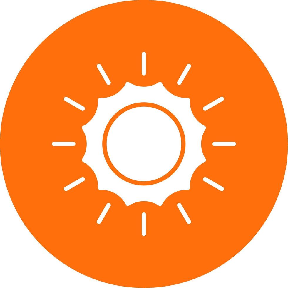Sun Multi Color Circle Icon vector