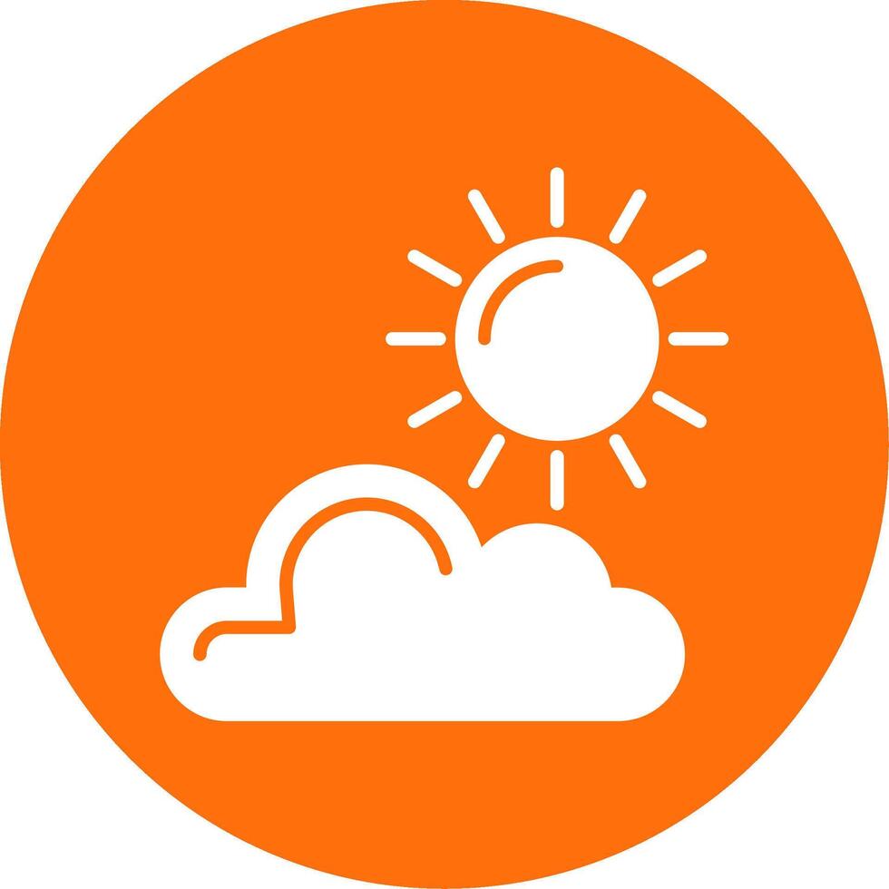 Sun Multi Color Circle Icon vector