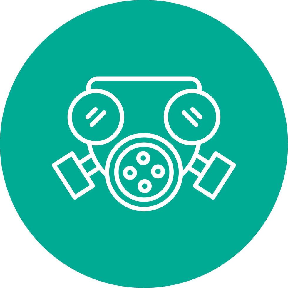 Mask Multi Color Circle Icon vector