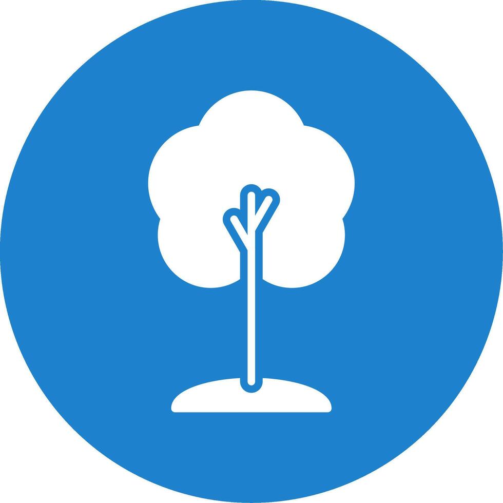 Tree Multi Color Circle Icon vector