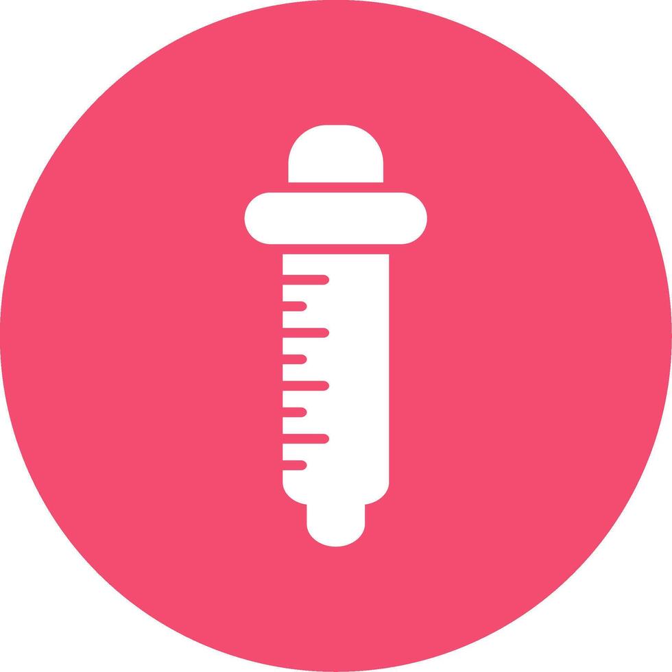 Pipette Multi Color Circle Icon vector