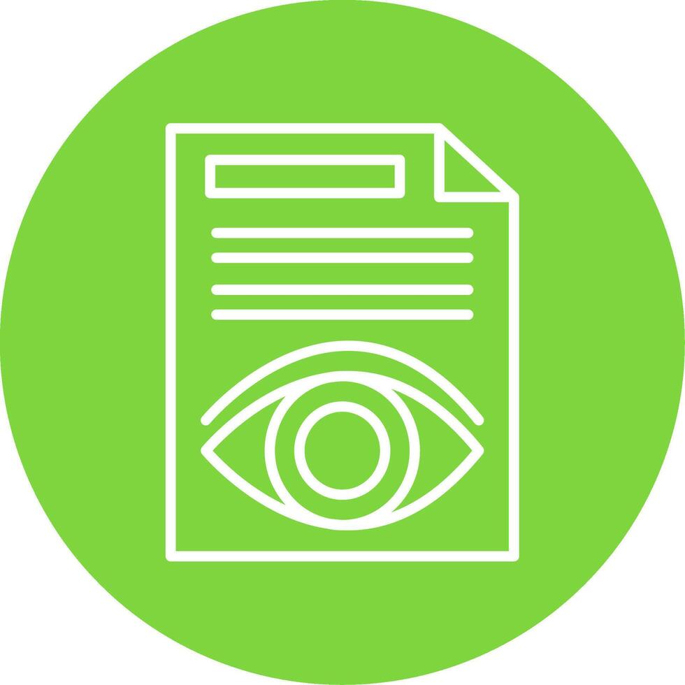 Document Multi Color Circle Icon vector