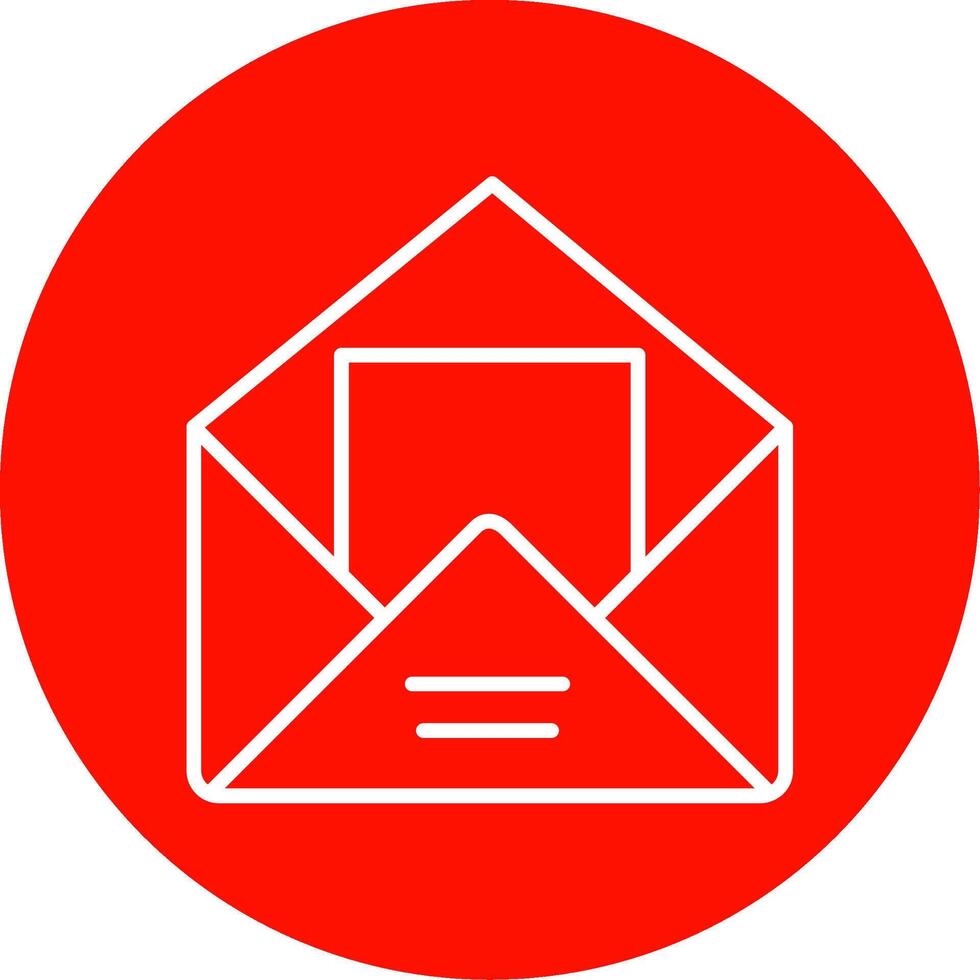 Envelope Multi Color Circle Icon vector
