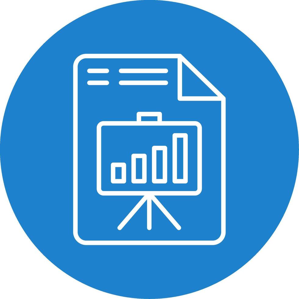 Presentation Multi Color Circle Icon vector