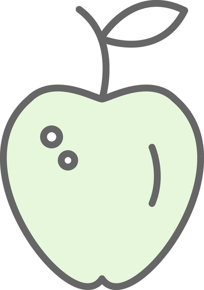 Apple Fillay Icon Design vector