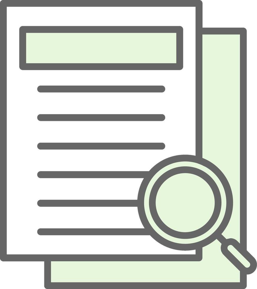 Research Fillay Icon Design vector