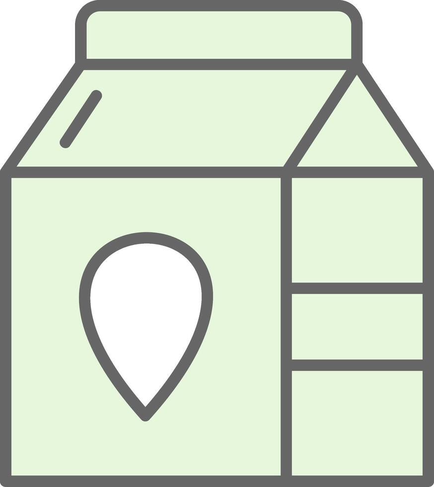 Milk Fillay Icon Design vector