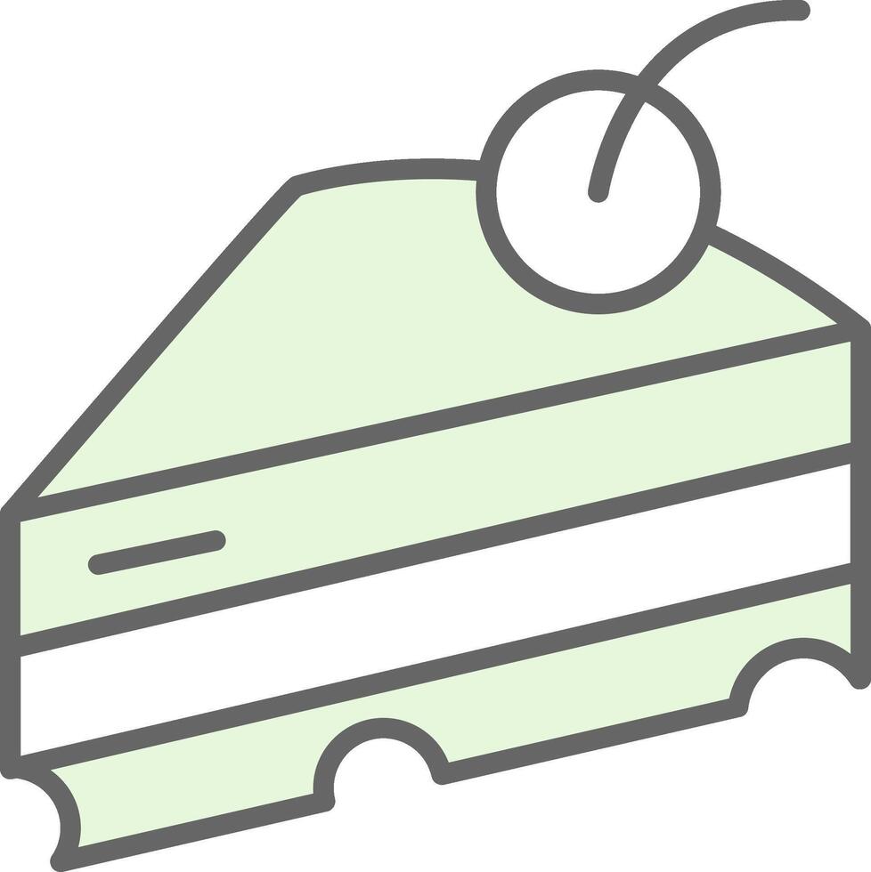 Pastry Fillay Icon Design vector