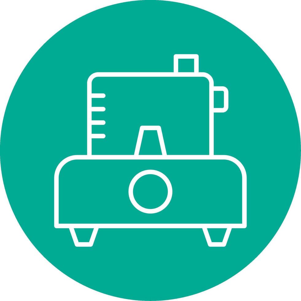 Food Processer Multi Color Circle Icon vector
