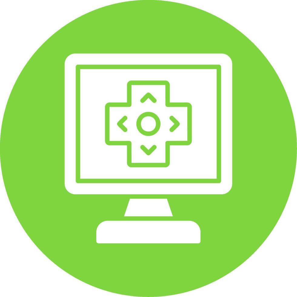 Gaming Multi Color Circle Icon vector