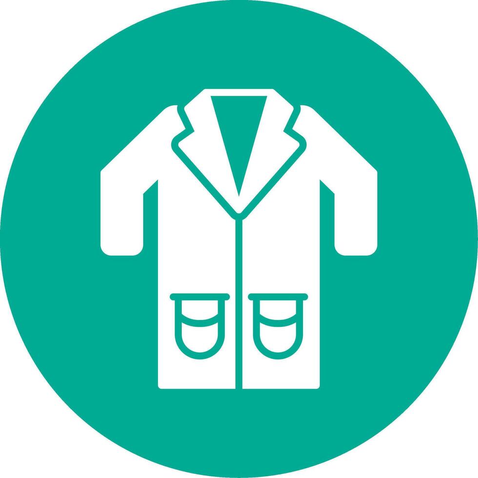 Lab Coat Multi Color Circle Icon vector