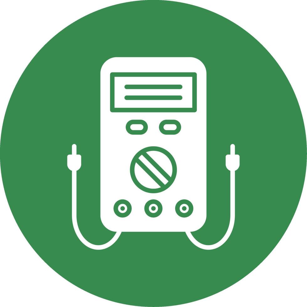 Multimeter Multi Color Circle Icon vector