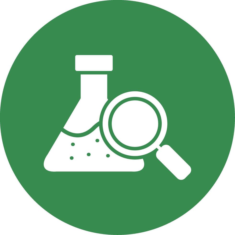 Chemical Analysis Multi Color Circle Icon vector
