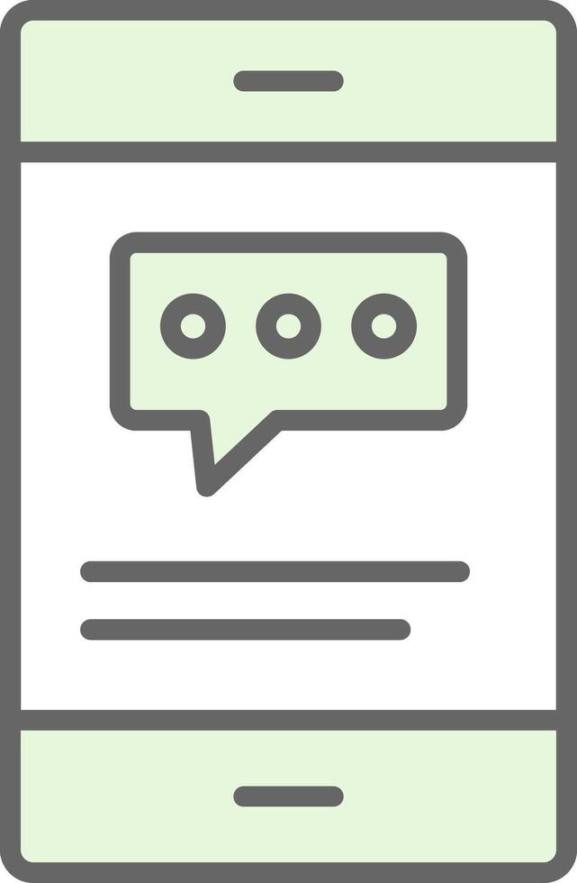 Chat Fillay Icon Design vector